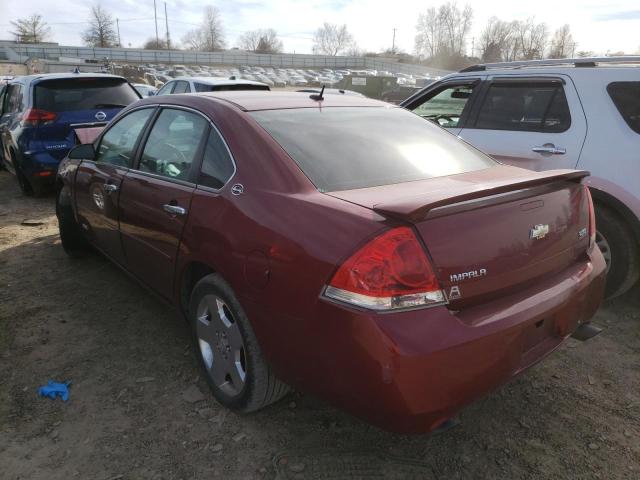 2G1WD58C481326418 - 2008 CHEVROLET IMPALA SUPER SPORT BURGUNDY photo 2