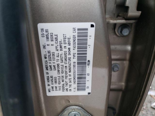 1HGCM56836A109519 - 2006 HONDA ACCORD EX GOLD photo 13