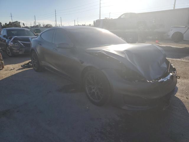 5YJSA1E51NF470207 - 2022 TESLA MODEL S ნაცრისფერი ფოტო 4