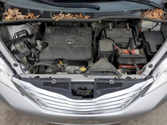 5TDDK3DC6BS004958 - 2011 TOYOTA SIENNA XLE SILVER photo 12