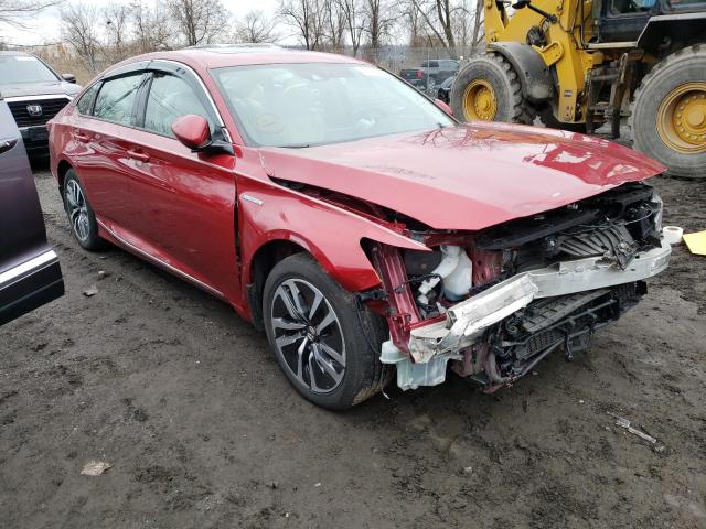 1HGCV3F48MA003191 - 2021 HONDA ACCORD HYBRID EX RED photo 4