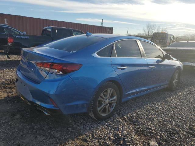 5NPE34AF8JH633986 - 2018 HYUNDAI SONATA SPORT BLUE photo 3