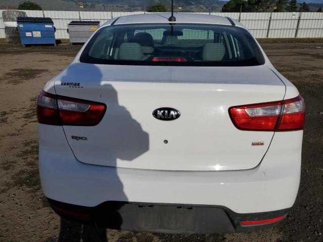 KNADM4A34F6527712 - 2015 KIA RIO LX WHITE photo 6