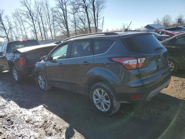 1FMCU9HD1JUB01793 - 2018 FORD ESCAPE SEL GRAY photo 2