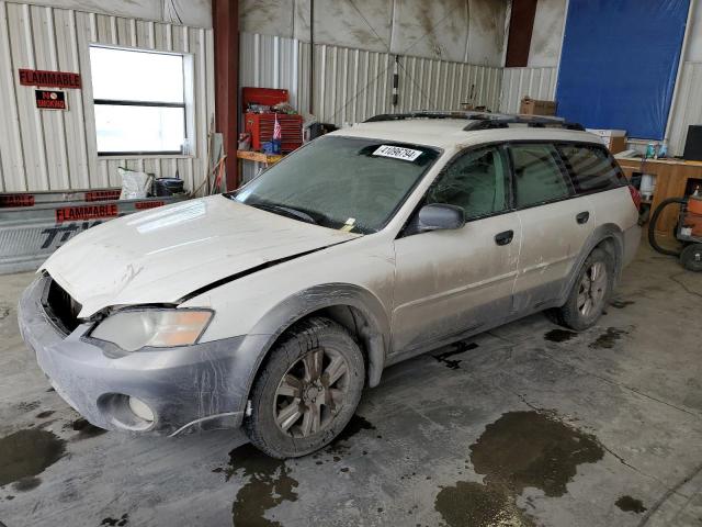 4S4BP61CX57373718 - 2005 SUBARU LEGACY OUTBACK 2.5I WHITE photo 1