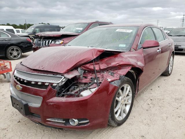 1G1ZE5EU2BF132106 - 2011 CHEVROLET MALIBU LTZ MAROON photo 2