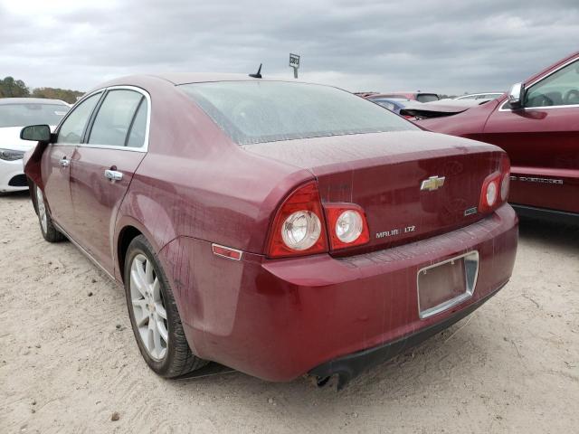 1G1ZE5EU2BF132106 - 2011 CHEVROLET MALIBU LTZ MAROON photo 3