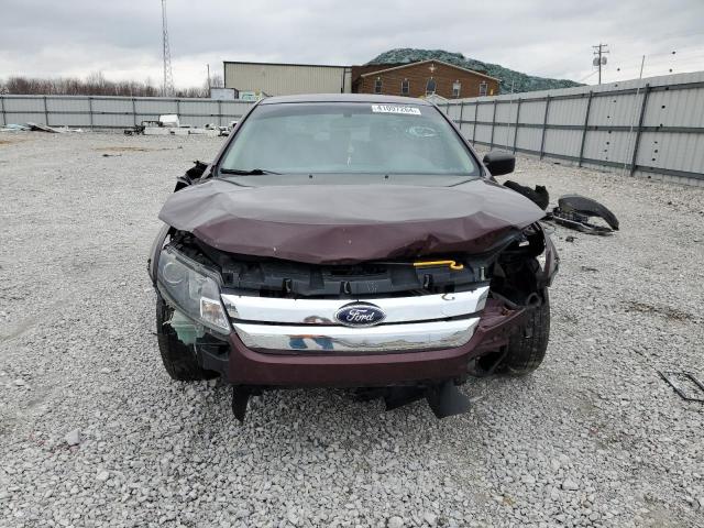 3FAHP0GA7CR410849 - 2012 FORD FUSION S BURGUNDY photo 5