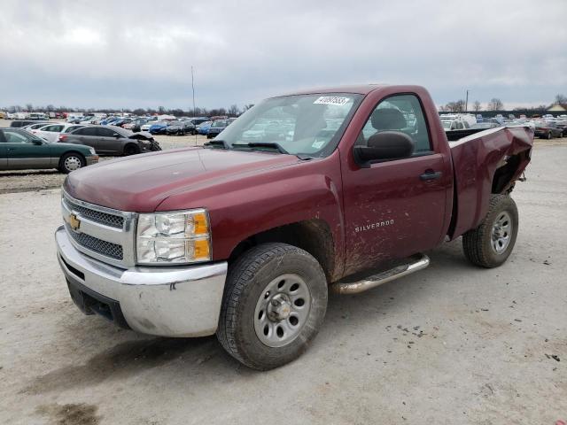 1GCNKPEXXDZ324511 - 2013 CHEVROLET SILVER1500 K1500 BURGUNDY photo 1