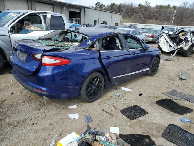 3FA6P0H77GR375990 - 2016 FORD FUSION SE BLUE photo 3