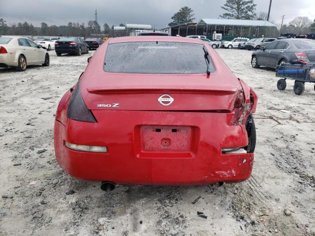 JN1AZ34E63T019403 - 2003 NISSAN 350Z COUPE RED photo 6