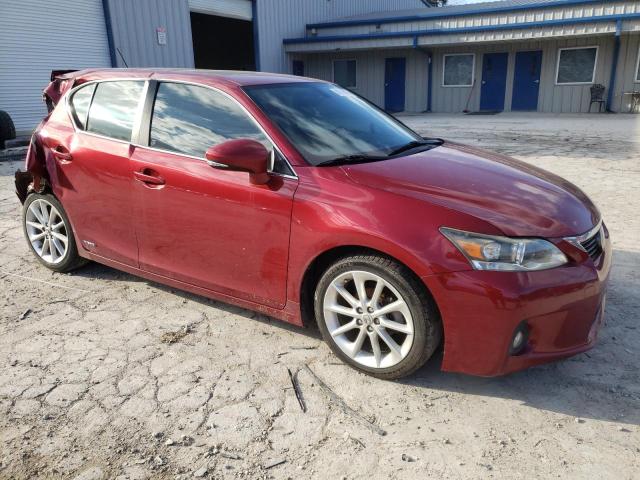 JTHKD5BH3C2114949 - 2012 LEXUS CT 200 RED photo 4