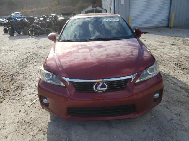 JTHKD5BH3C2114949 - 2012 LEXUS CT 200 RED photo 5