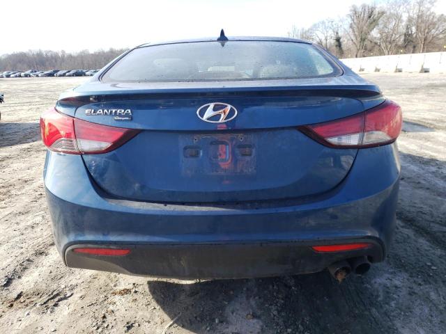 KMHDH6AH2EU027892 - 2014 HYUNDAI ELANTRA CO GS BLUE photo 6