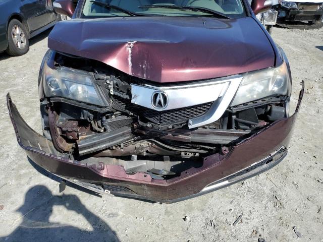 2HNYD2H4XBH517048 - 2011 ACURA MDX TECHNOLOGY BURGUNDY photo 12