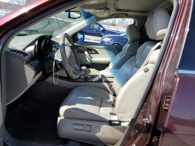 2HNYD2H4XBH517048 - 2011 ACURA MDX TECHNOLOGY BURGUNDY photo 7