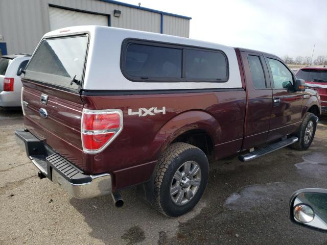 1FTRX14849FB22704 - 2009 FORD F150 SUPER MAROON photo 3