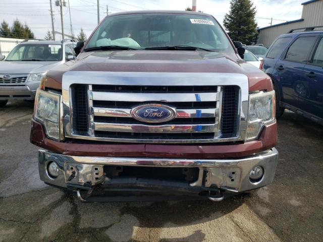 1FTRX14849FB22704 - 2009 FORD F150 SUPER MAROON photo 5