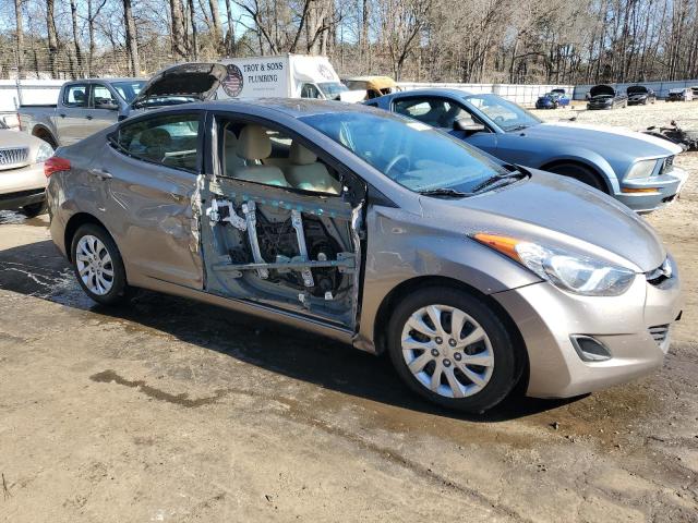 5NPDH4AE1CH139881 - 2012 HYUNDAI ELANTRA GLS GRAY photo 4