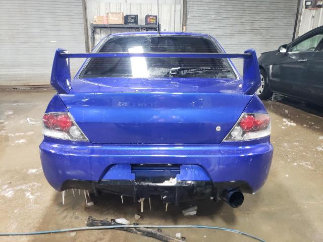 JA3AH86C66U012313 - 2006 MITSUBISHI LANCER EVOLUTION BLUE photo 6