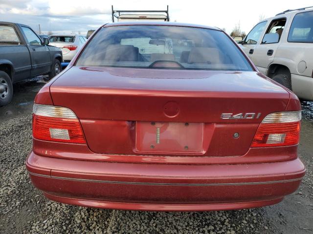 WBADN63401GM70121 - 2001 BMW 540 I AUTOMATIC RED photo 6