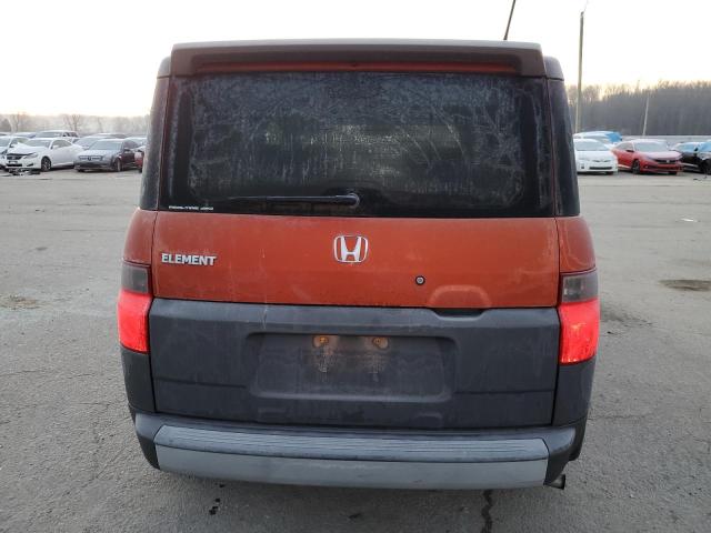 5J6YH28665L021614 - 2005 HONDA ELEMENT EX ORANGE photo 6