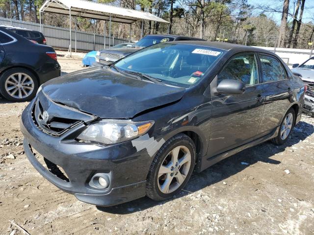 2T1BU4EE2BC712527 - 2011 TOYOTA COROLLA BASE BLACK photo 1