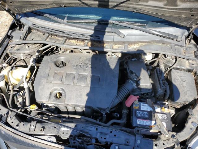 2T1BU4EE2BC712527 - 2011 TOYOTA COROLLA BASE BLACK photo 11