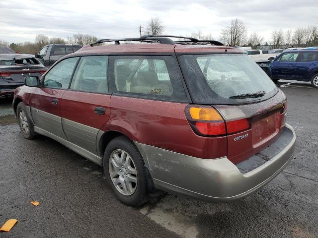 4S3BH675947640145 - 2004 SUBARU LEGACY OUTBACK AWP 红色 照片 2