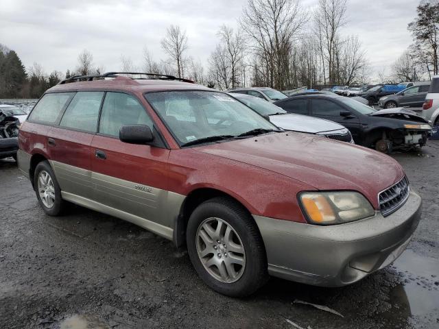 4S3BH675947640145 - 2004 SUBARU LEGACY OUTBACK AWP 红色 照片 4