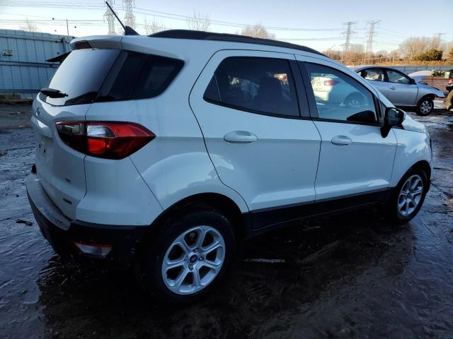 MAJ3P1TE3JC230286 - 2018 FORD ECOSPORT SE WHITE photo 3
