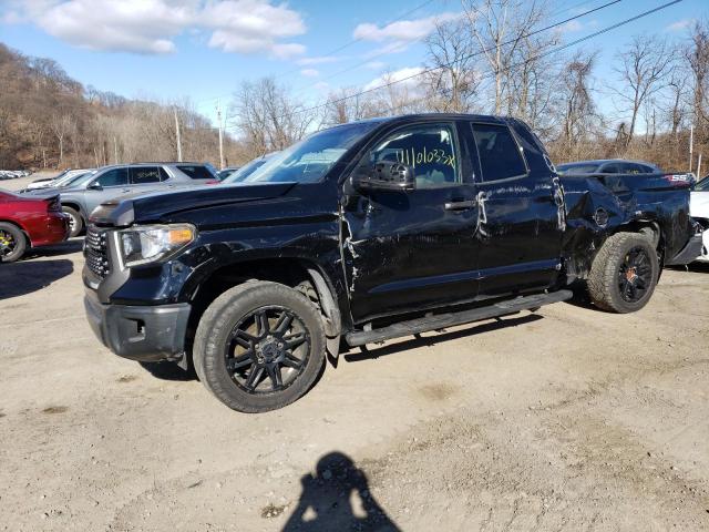 5TFRM5F16KX144347 - 2019 TOYOTA TUNDRA DOUBLE CAB SR/SR5 BLACK photo 1