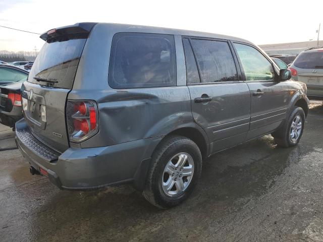 5FNYF18147B008134 - 2007 HONDA PILOT LX GRAY photo 3