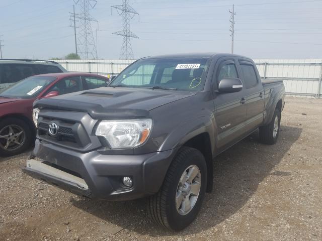 3TMMU4FN4EM064613 - 2014 TOYOTA TACOMA DOUBLE CAB LONG BED GRAY photo 2