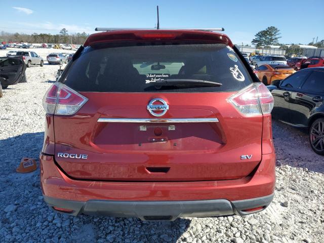 5N1AT2MT8GC824165 - 2016 NISSAN ROGUE S RED photo 6