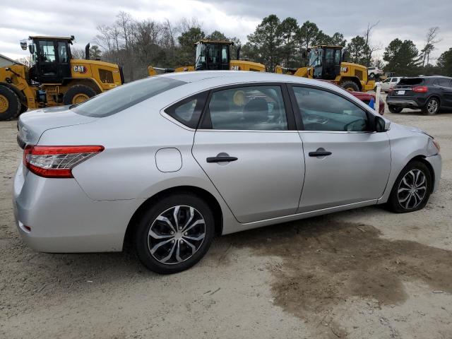 3N1AB7AP0FY249712 - 2015 NISSAN SENTRA S GRAY photo 3