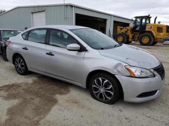 3N1AB7AP0FY249712 - 2015 NISSAN SENTRA S GRAY photo 4