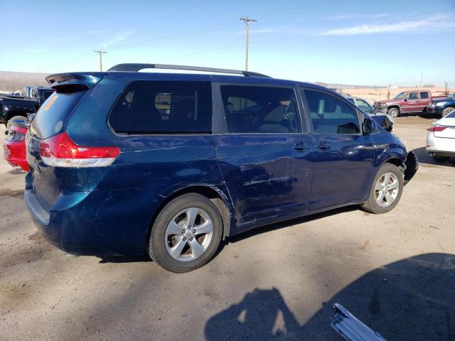 5TDKK3DC6BS108650 - 2011 TOYOTA SIENNA LE BLUE photo 3