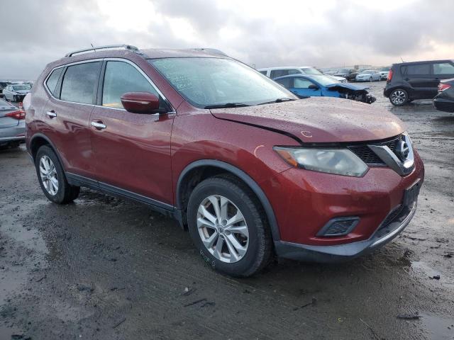 KNMAT2MT4FP507348 - 2015 NISSAN ROGUE S BURGUNDY photo 4