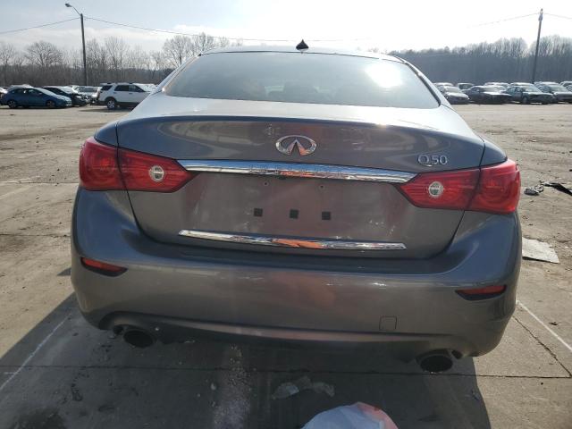 JN1BV7AP6FM339106 - 2015 INFINITI Q50 BASE GRAY photo 6