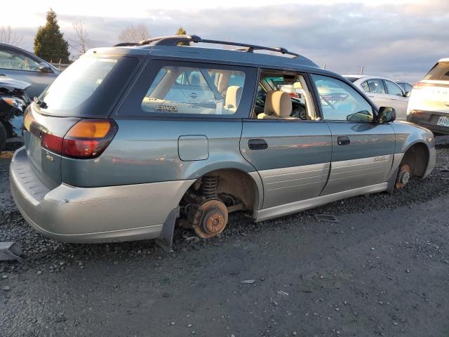 4S3BH675927608583 - 2002 SUBARU LEGACY OUTBACK AWP 绿色 照片 3