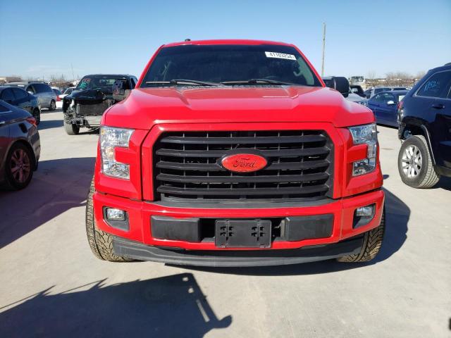 1FTEW1CP1HKD86835 - 2017 FORD F150 SUPERCREW RED photo 5