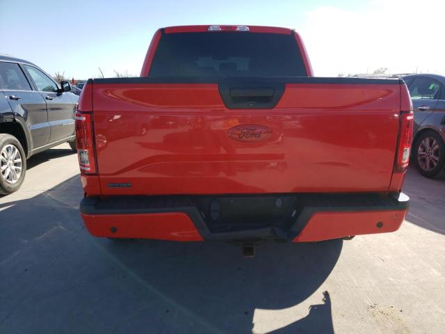 1FTEW1CP1HKD86835 - 2017 FORD F150 SUPERCREW RED photo 6