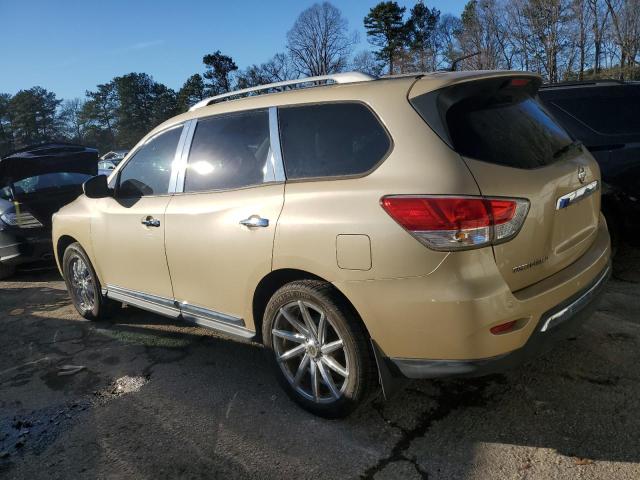 5N1AR2MN5DC624744 - 2013 NISSAN PATHFINDER S BEIGE photo 2