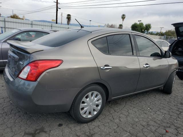 3N1CN7AP2EL820015 - 2014 NISSAN VERSA S GRAY photo 3