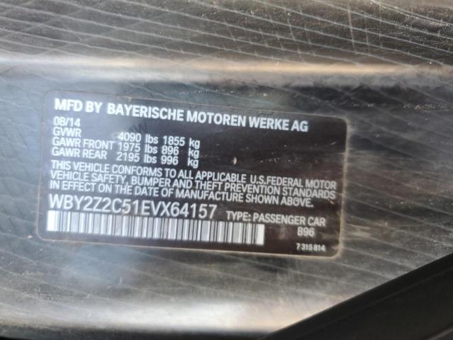 WBY2Z2C51EVX64157 - 2014 BMW I8 TWO TONE photo 12