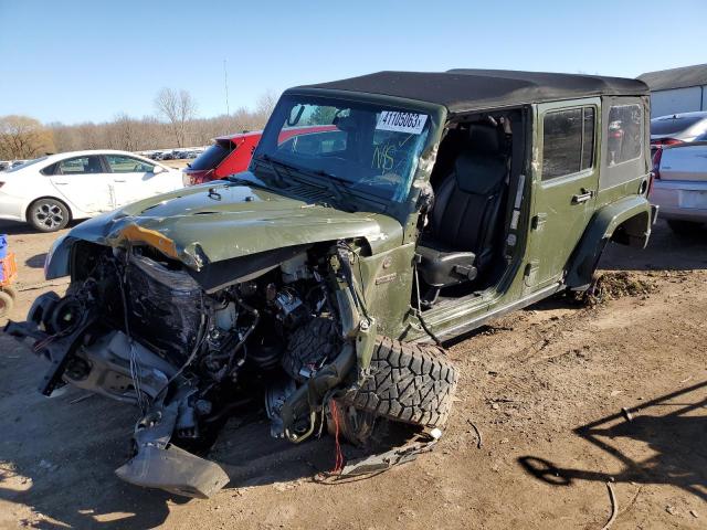 1C4BJWEG1GL295195 - 2016 JEEP WRANGLER U SAHARA GREEN photo 1