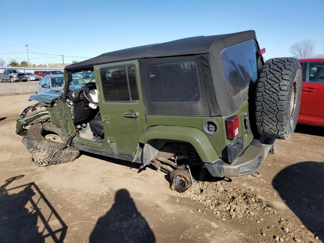 1C4BJWEG1GL295195 - 2016 JEEP WRANGLER U SAHARA GREEN photo 2