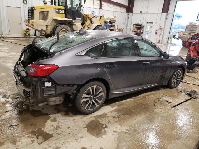 1HGCV3F53KA009065 - 2019 HONDA ACCORD HYBRID EXL GRAY photo 3