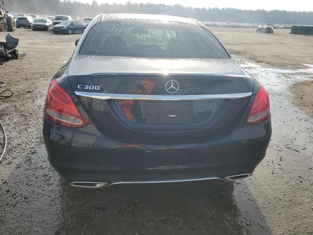 55SWF4JBXHU214652 - 2017 MERCEDES-BENZ C 300 BLUE photo 6